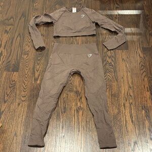 Gymshark Vital Long Sleeve Crop Top and Leggings Set